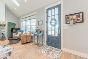 Smart TV, fireplace, video games