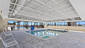 Indoor pool, a heated pool