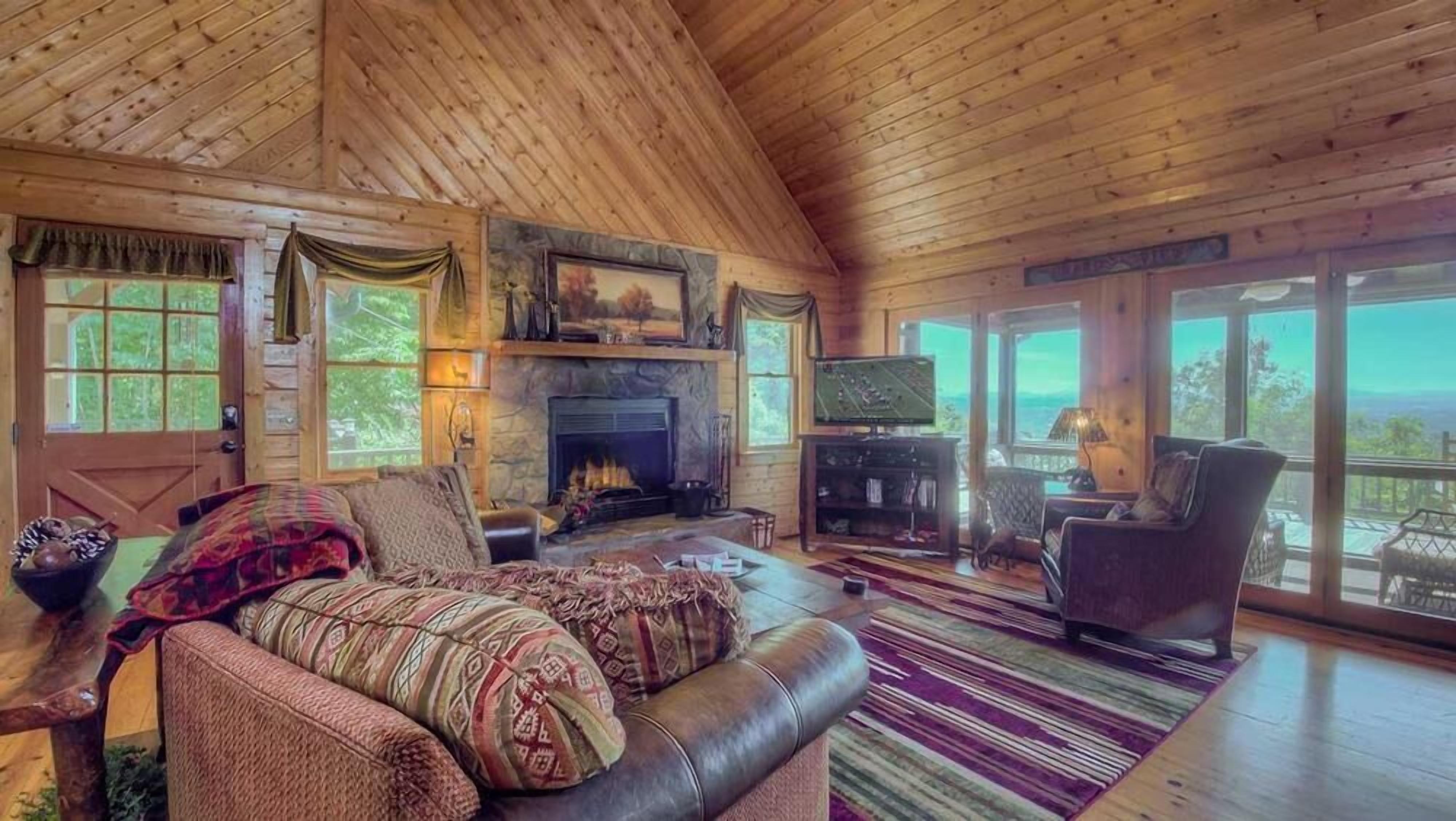 تلفزيون، مدفأة، مشغل دي في دي، كُتُب