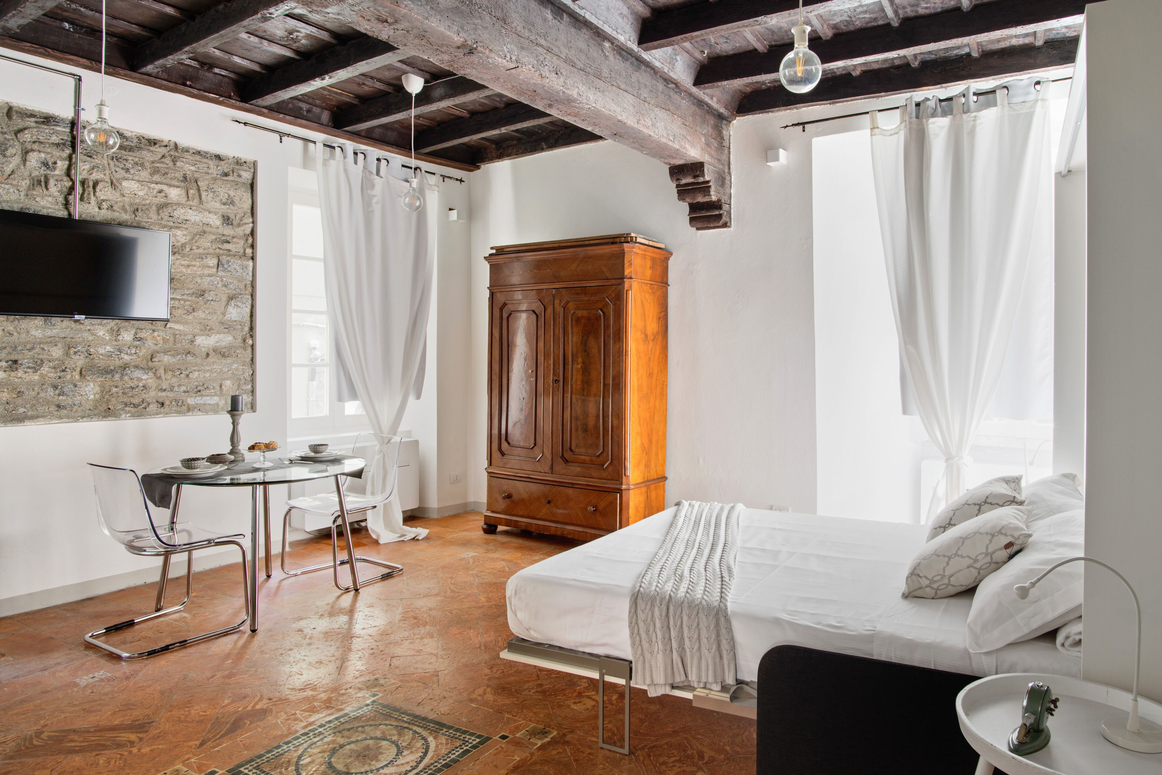 Leilighet – romantic | 1 soverom, sengetøy av topp kvalitet, dundyner og skrivebord