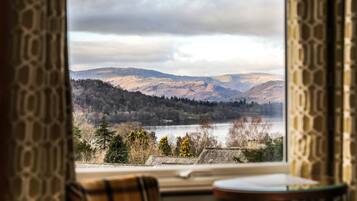 Individually decorated, individually furnished, desk, iron/ironing board