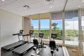Condo, 2 Queen Beds (Beachfront condo with pools, tennis c) | Fitness facility - Beachfront Condo With Pools, Tennis Courts and gym (Marco Island)