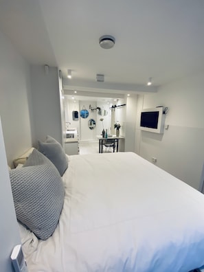 1 bedroom, iron/ironing board, travel crib, free WiFi