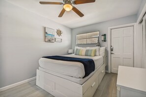 1 bedroom, iron/ironing board, travel crib, WiFi