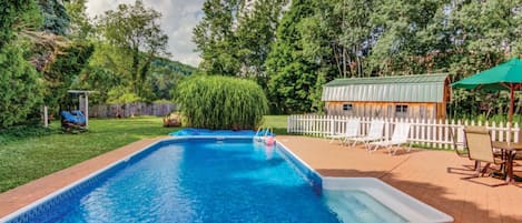 Piscine extérieure, piscine chauffée