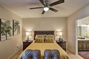 2 dormitorios, tabla de planchar con plancha, wifi gratis y ropa de cama