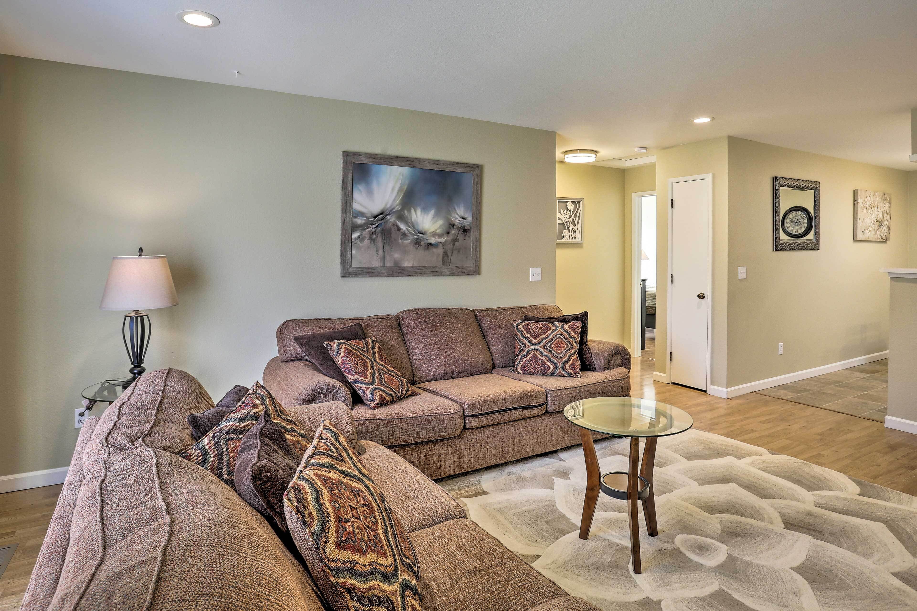 Waterfront Apartment w/ Private Fenced Yard!