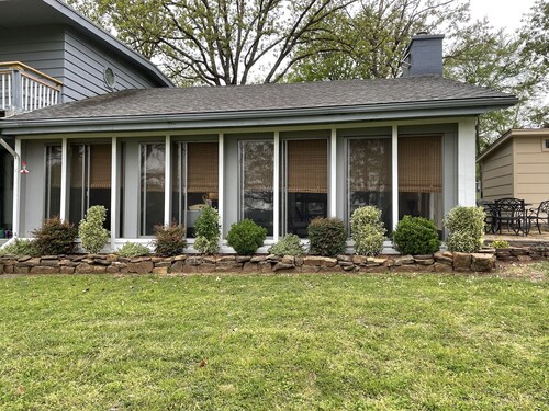 Private home with beautiful lake views.