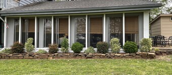 Private home with beautiful lake views.