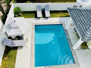 Piscine extérieure, piscine chauffée