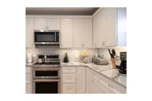 Fridge, microwave, coffee/tea maker
