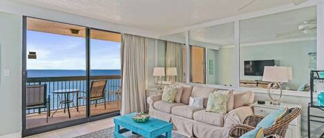 Flat-screen TV, DVD player