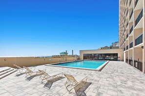 Indoor pool, a heated pool