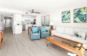 Flat-screen TV, DVD player, offices