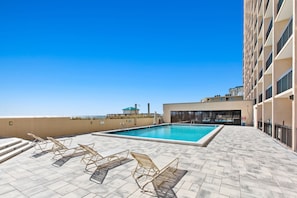 Indoor pool, a heated pool