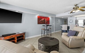 TV, DVD player, offices