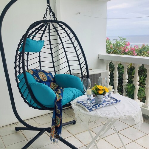 Egg Chair Comfort with Incredible Ocean Views