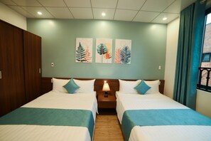 Minibar, desk, blackout drapes, free WiFi