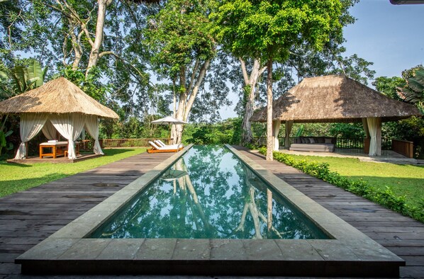 Pool - Luxury Jungle Villa, 3 BR, Ubud With Staff (Ubud)