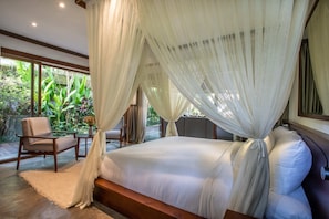 Vila, 3 quartos, para fumantes, piscina particular | 3 quartos, roupa de cama