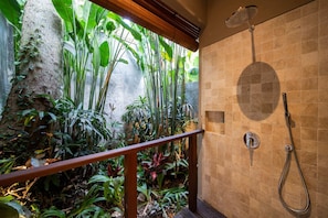 Villa, 4 Bedrooms, Smoking, Private Pool | Bathroom | Shower, towels