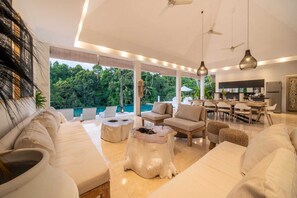 Villa, 4 Bedrooms, Smoking, Private Pool | Living room - Magical Jungle Villa, 4 BR, Ubud With Staff (Ubud)
