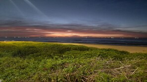 Vlak bij het strand