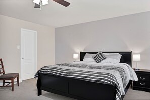 4 dormitorios, tabla de planchar con plancha, wifi y ropa de cama