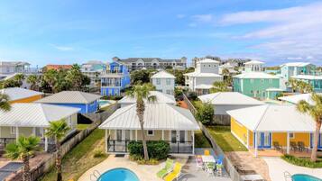 Piscine extérieure, piscine chauffée