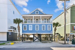 Exterior - Surfs Up, Beautiful 6 BR Ocean Front Home with Private Swimming Pool (North Myrtle Beach)