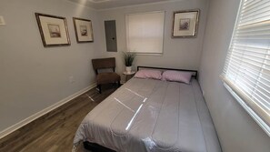 2 bedrooms, iron/ironing board, WiFi, bed sheets