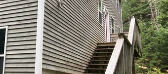 Nestled between Bar Harbor and Acadia, a bright and spacious house in the woods