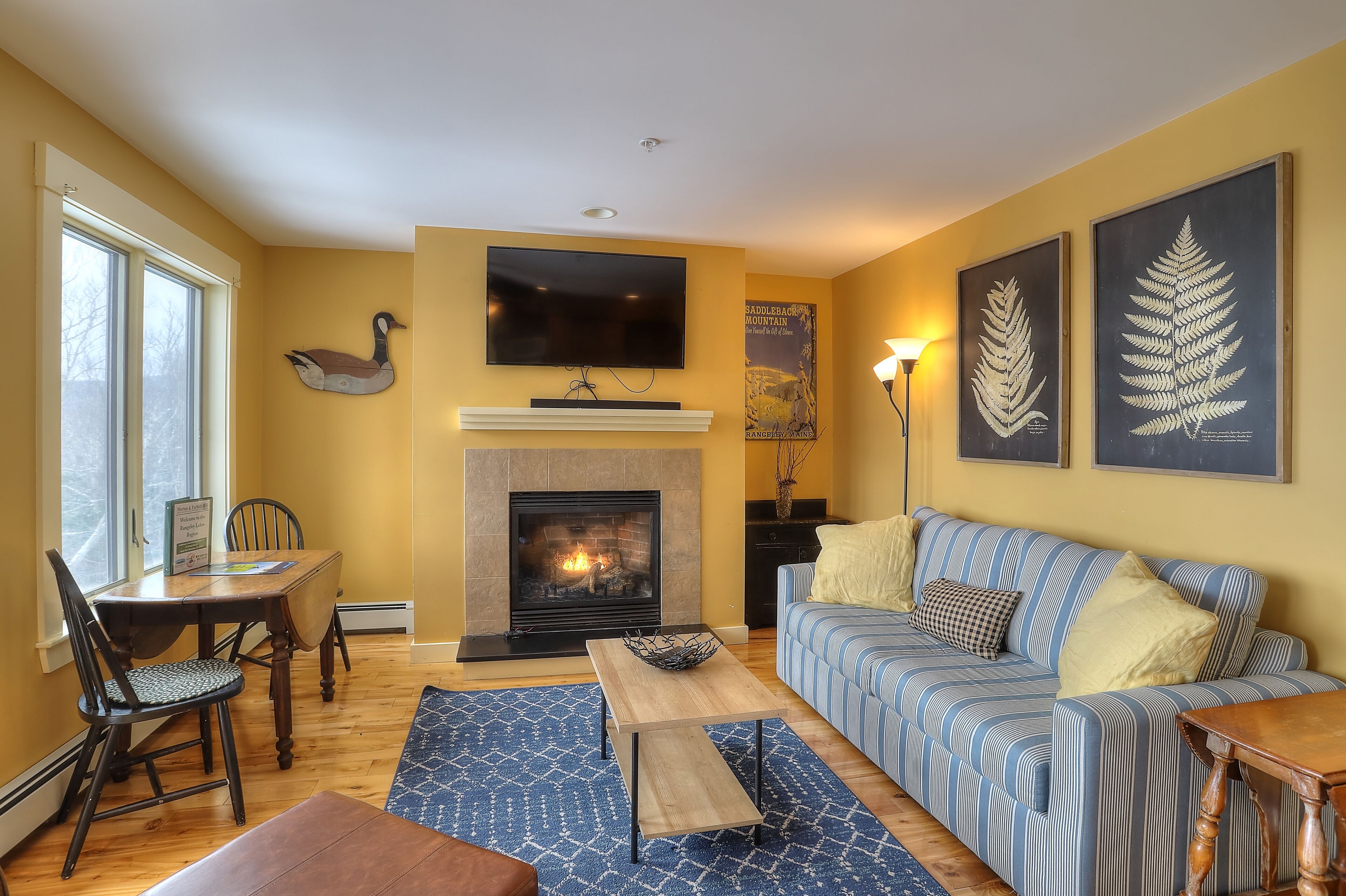 TV connectée, cheminée