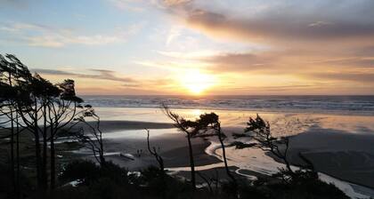 Enjoy the beach, ocean and sunsets no matter the weather.