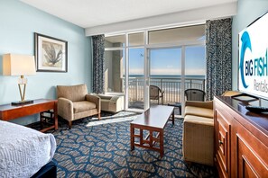 TV - Oceanfront  Studio, Indoor water park, Pools, View (Myrtle Beach)