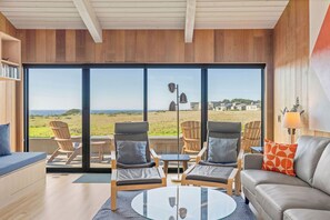 Smart TV, chimenea y reproductor de DVD 