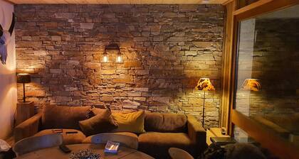 Warm atmosphere Rochebrune-village center