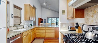 Sunny home with Ocean Views, Private Hot Tub, High-Speed WiFi, Washer/Dryer