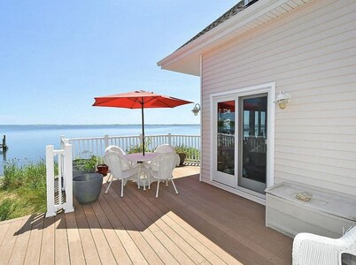 Entire Waterfront Home with Panoramic Views of the Bay and Private Beach