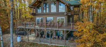 Fontana View 3 - Three Story Rustic Cabin Sleeps up to 16 People