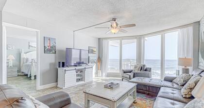 Oceanfront condo with pool & hot tub, ocean views & central AC