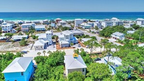 A coastal residential area with houses and a beach. - The Seahorse 30A! Golf Cart Included! Sleeps 10! (Santa Rosa Beach)