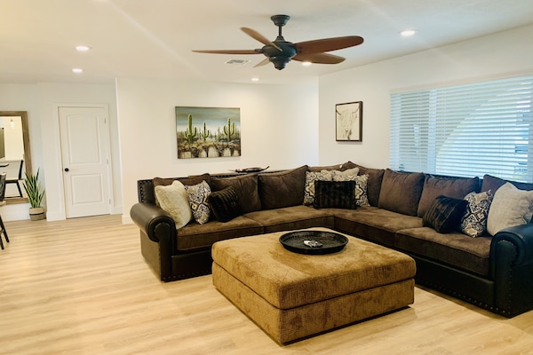 Main living area 11 ft x 11 ft Couch