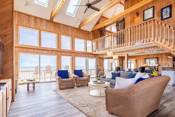 Smart TV, DVD player, books, video library