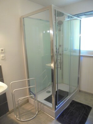 Shower, hair dryer