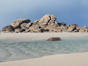 Beach nearby, sun-loungers