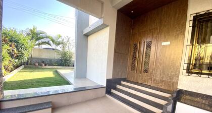 4BHK specious villa with large rooftop garden with mountain view