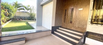 4BHK specious villa with large rooftop garden with mountain view