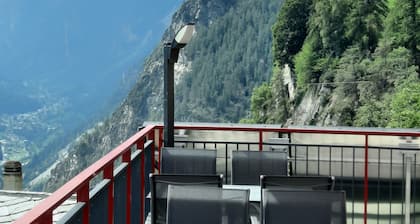 Morgenrot Bergbeiz, located in the steepest mountain village in Europe.
