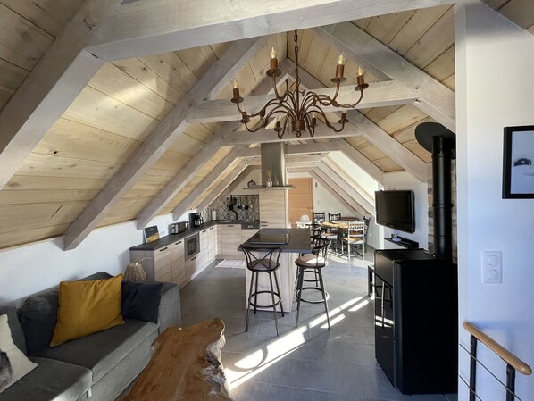 TV, table tennis, books - Le Buron des Loups (Soulages-Bonneval)